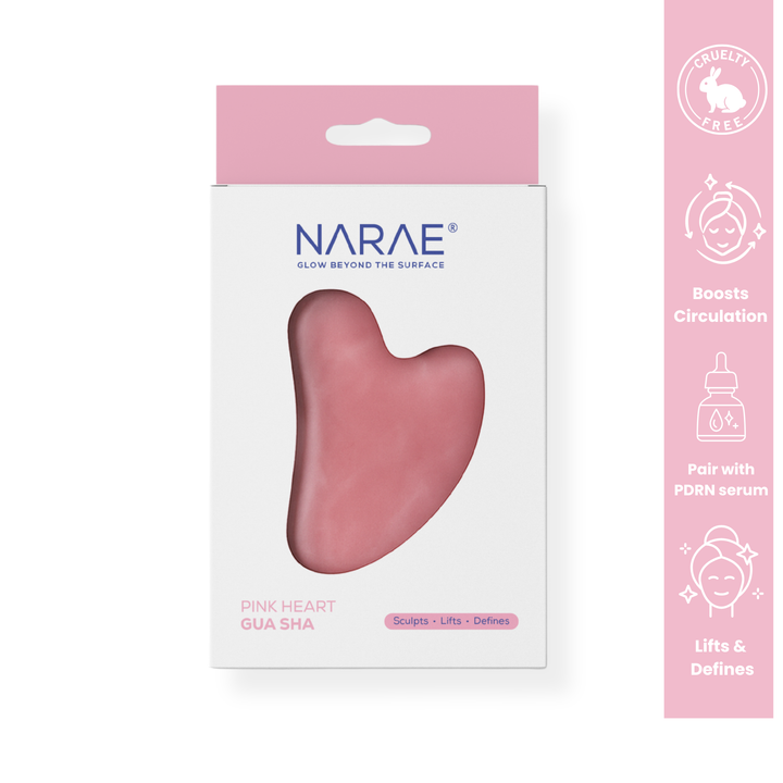 Pink Heart Gua Sha